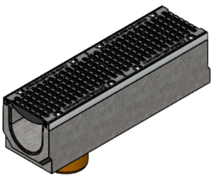 Kanał beton-MEGA DN200-ruszt żeliwny kl.F900