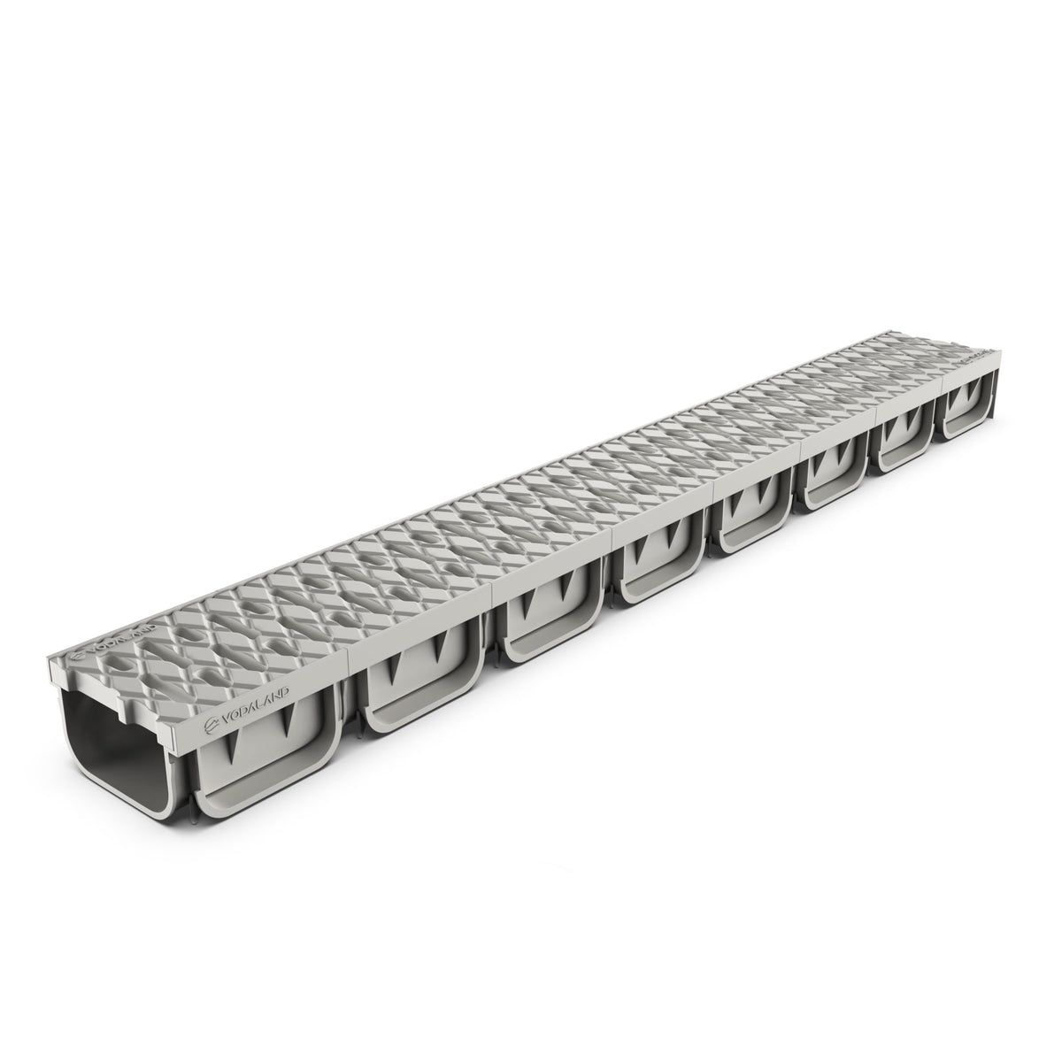 Odwodnienie liniowe plastikowe VODALAND Easy2 DN100 H70 z rusztem plastikowym kl. A15