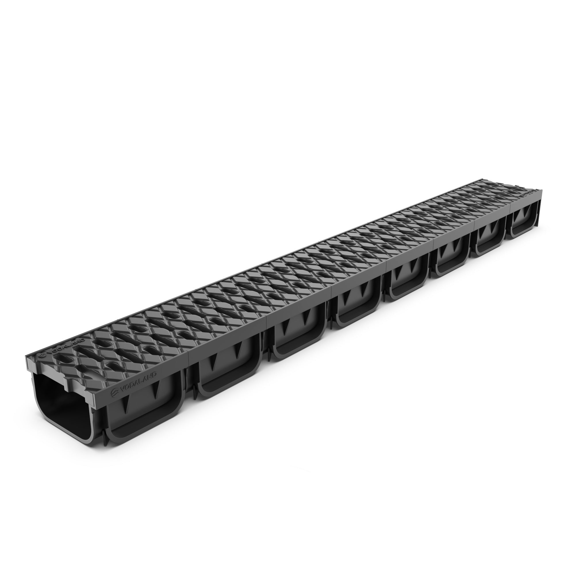 Odwodnienie liniowe plastikowe VODALAND Easy2 DN100 H70 z rusztem plastikowym kl. A15