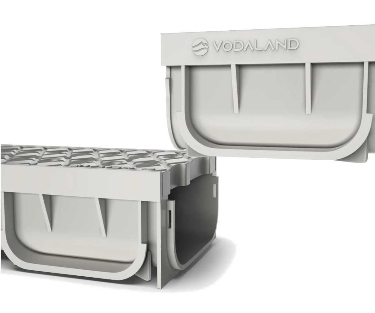 Kanal Plastikowy Easy Ii Szary Ruszt Plastikowy Kl A15