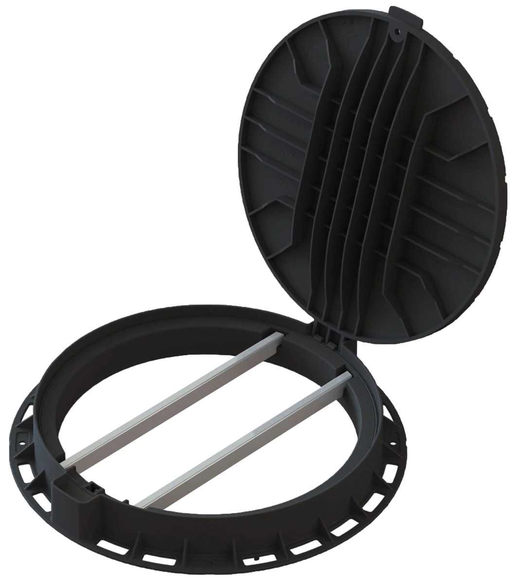 Wlaz Plastikowy A15 T600 Czarny Ze Wzmocnieniem