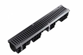 Kanał plastikowy Pro DN100 z rusztem żeliwnym kl.D400 h170