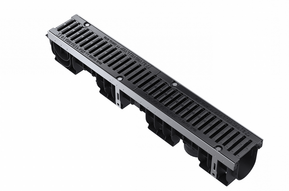 Kanał plastikowy Pro DN100 z rusztem żeliwnym kl.D400 h136