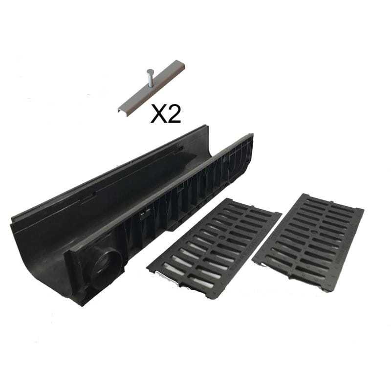 Kanał plastik-Base DN200-ruszt żeliwny KL.C250 H200