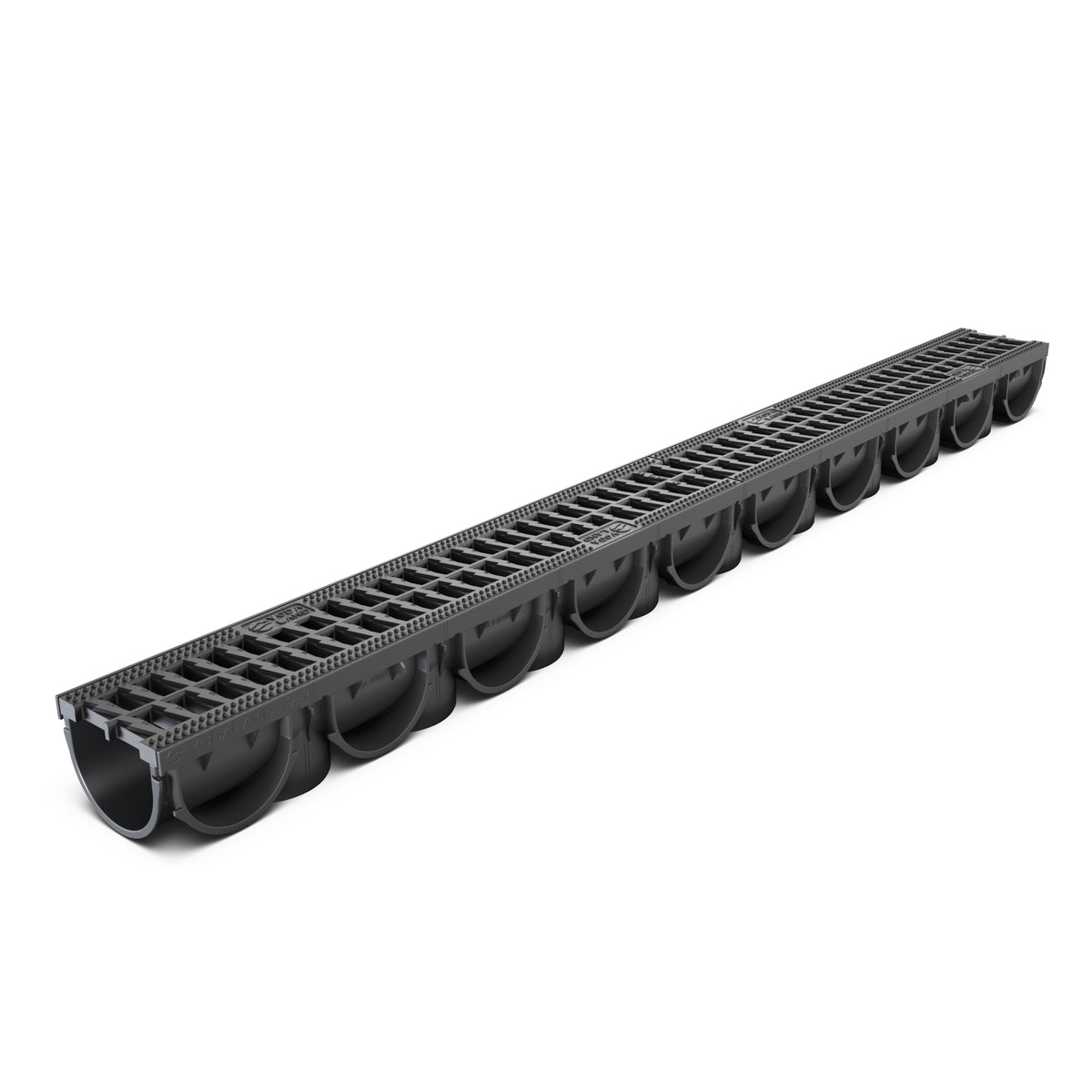 Odwodnienie liniowe plastikowe VODALAND Easy X1 DN70 H70 z rusztem plastikowym, kl. A15