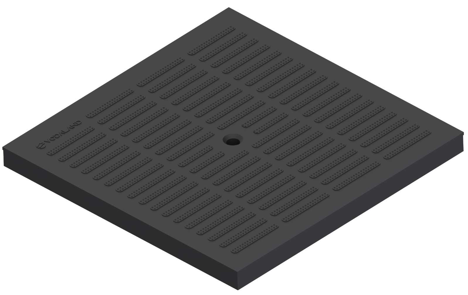 Pokrywa plastikowa do studzienki 300x300 czarna