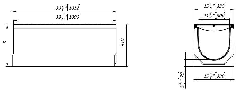 Kanal Betonowy H410 Dn300 Kl E600