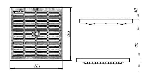 Plastikowy Ruszt 300X300