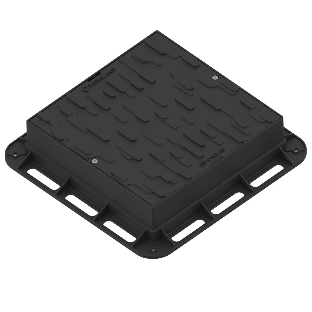 Właz rewizyjny plastikowy 500x500 mm czarny z zamkiem klasa A15