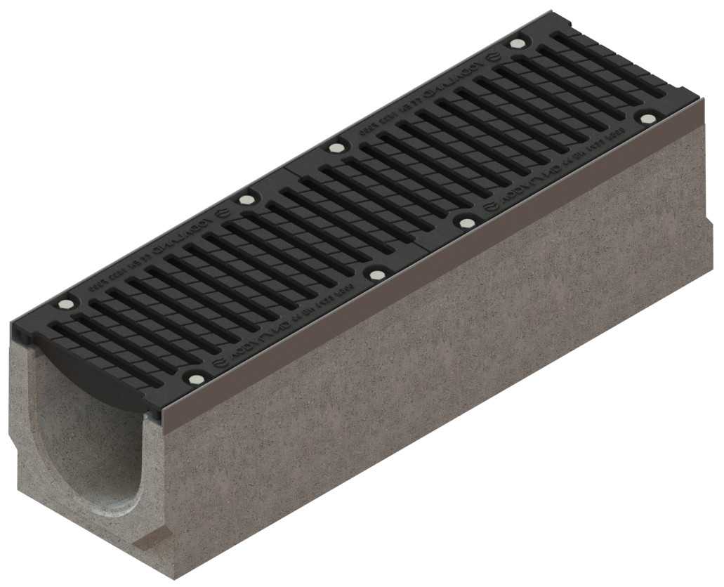 Kanał beton-MEGA DN200-ruszt żeliwny kl.F900
