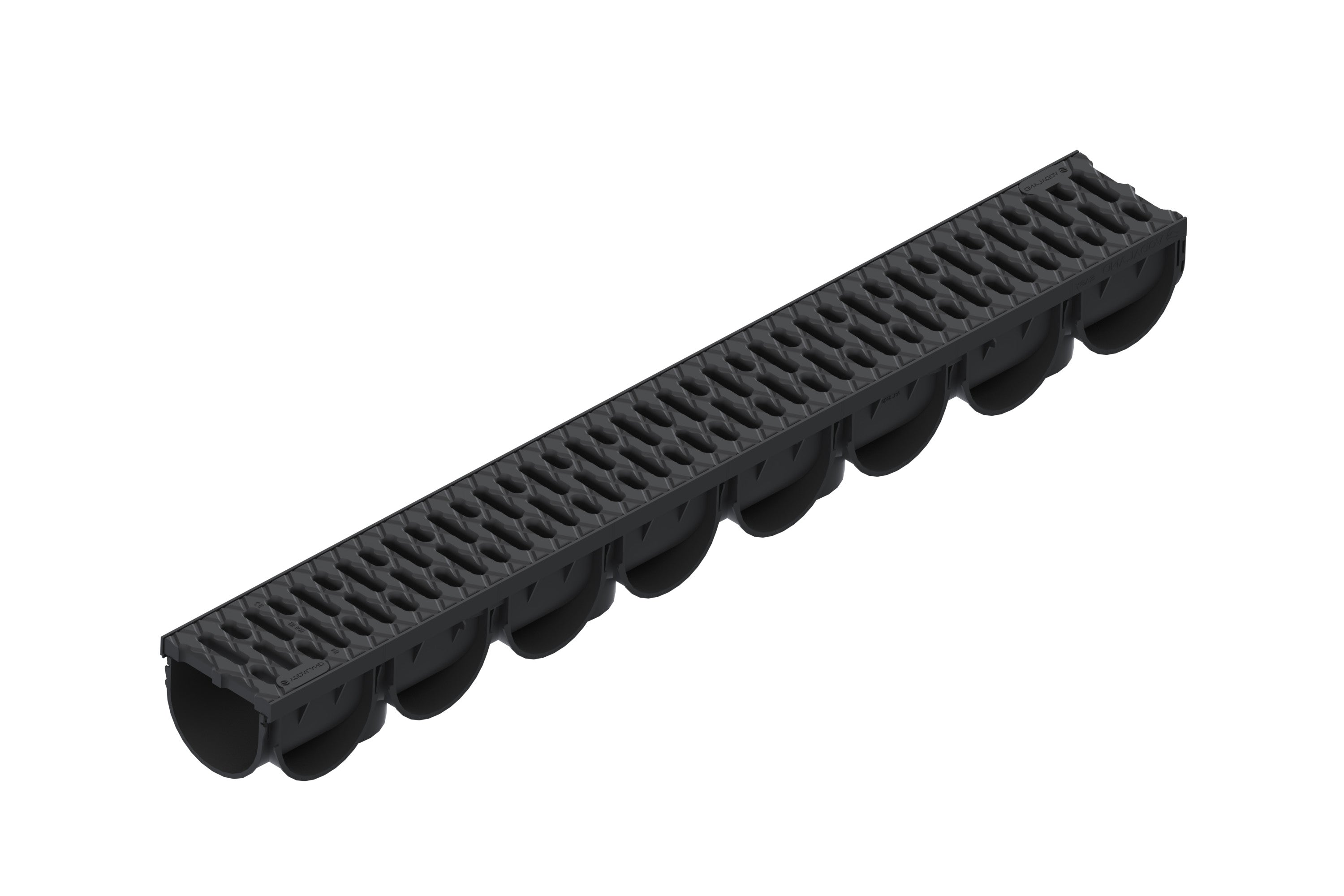 Odwodnienie liniowe plastikowe VODALAND Easy3 DN100 H100 z rusztem plastikowym, kl. A15
