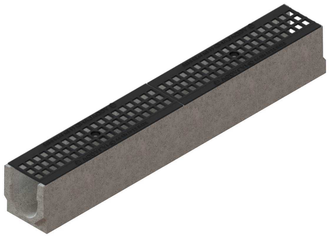 Kanały beton-Base DN100-ruszt żeliwny krata kl. B125