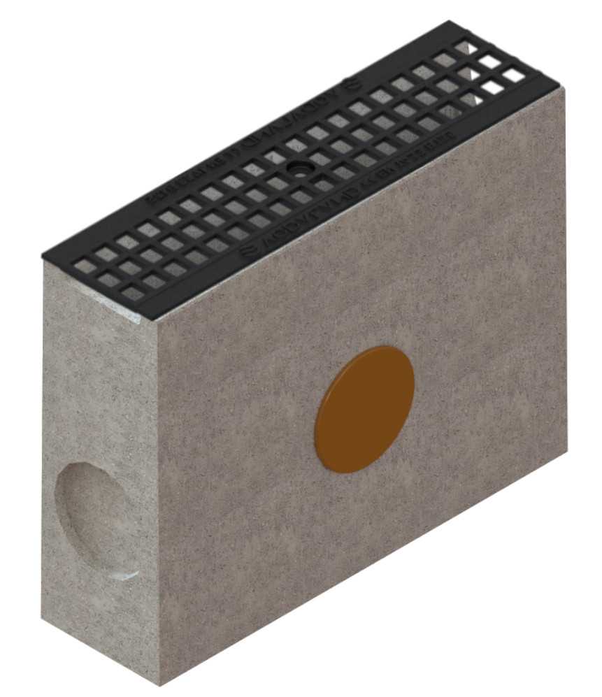 Studzienka beton-Base DN100-ruszt żeliwny kratowy kl.B125