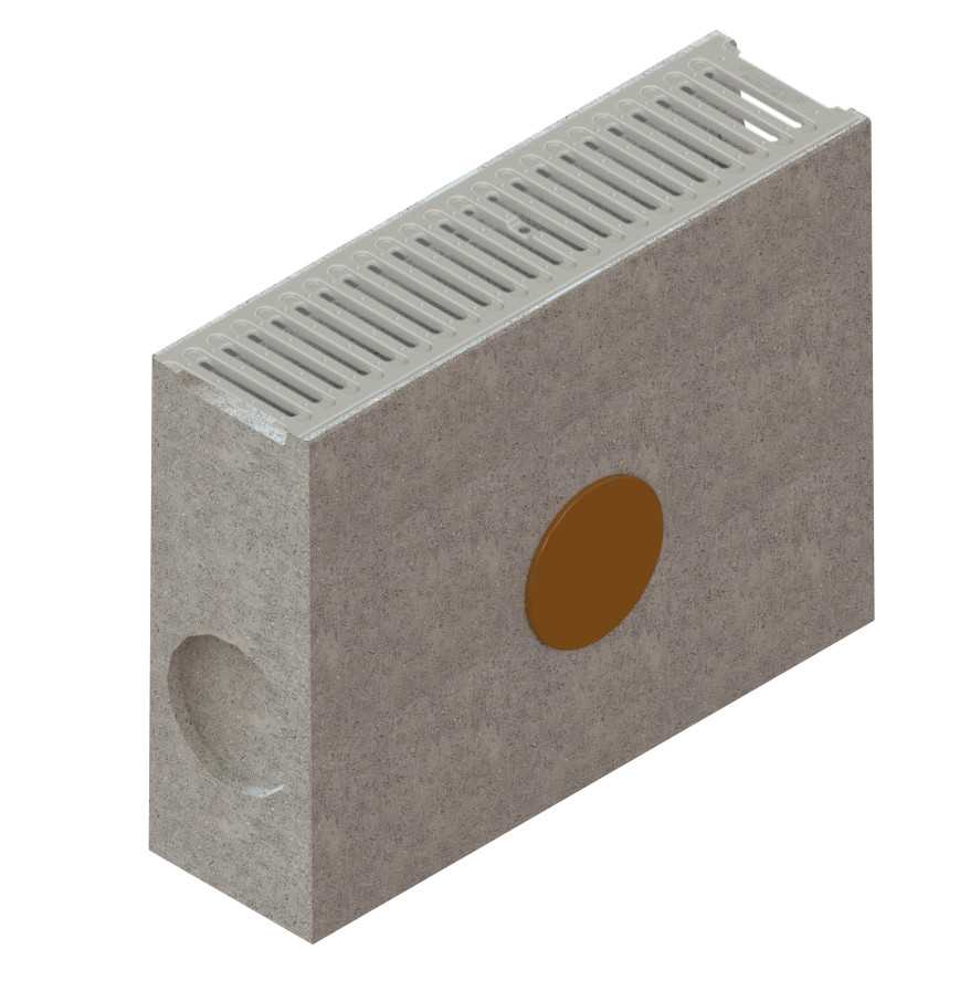 Studzienka beton-Base DN100-ruszt stal nierdzewna kl.A15