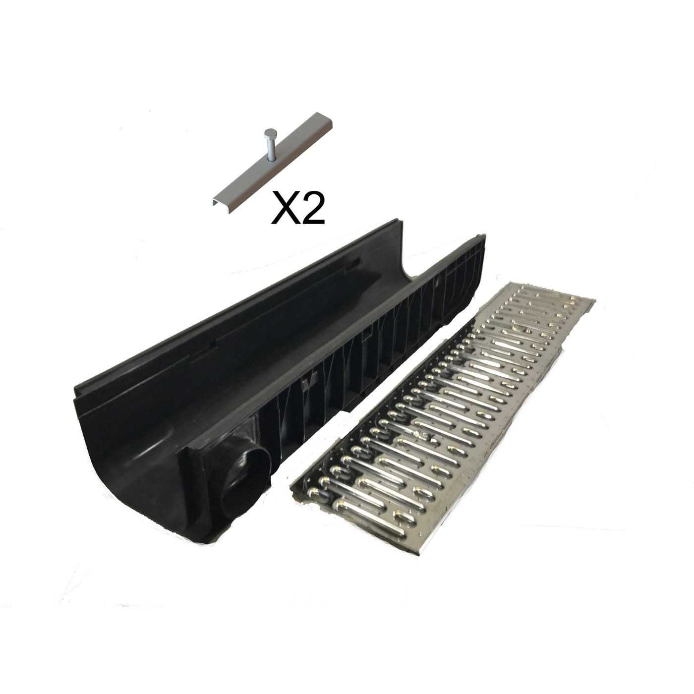 Kanal Plastikowy H200 Dn200 Z Rusztem Ze Stali Ocynkowanej Kl A15