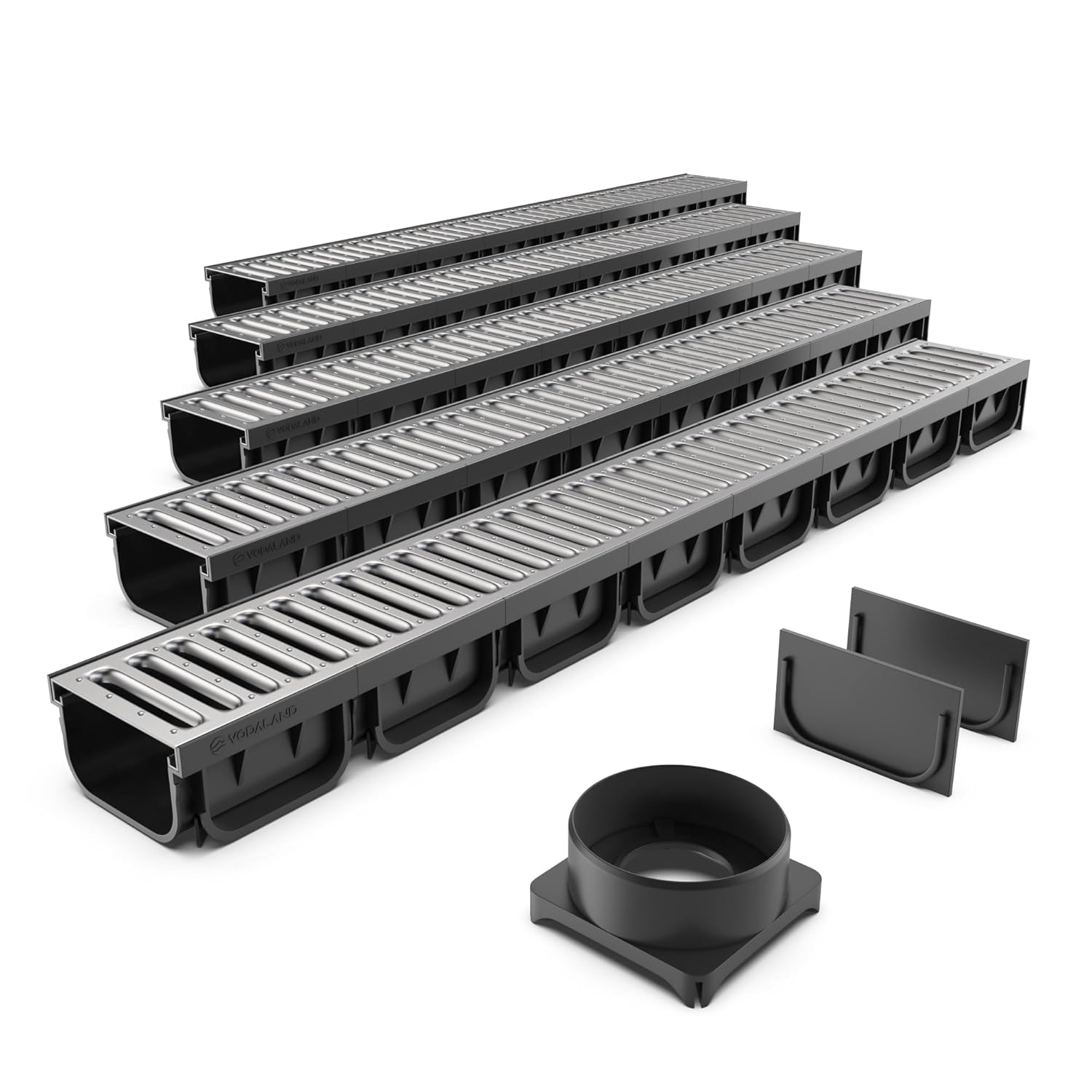 Zestaw kanał plastikowy Easy2 H70 + ruszt stal ocynkowana kl. A15 5m