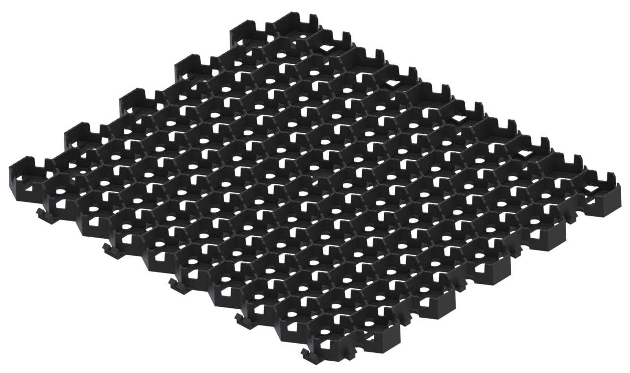 Krata Trawnikowa Hexpave Grid Czarna