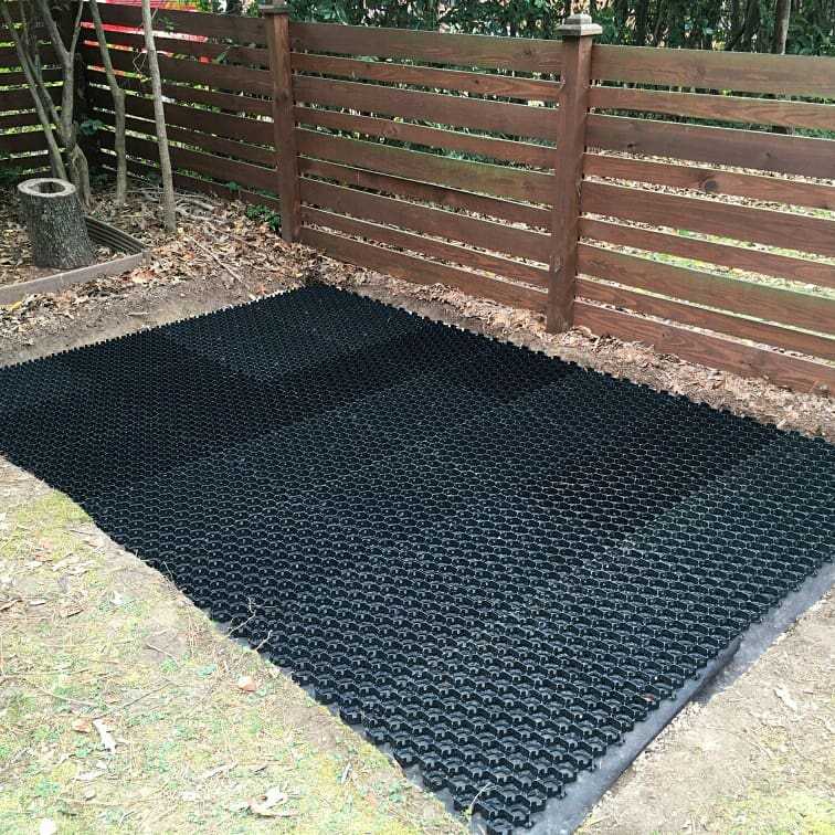 Krata Trawnikowa Hexpave Grid Czarna