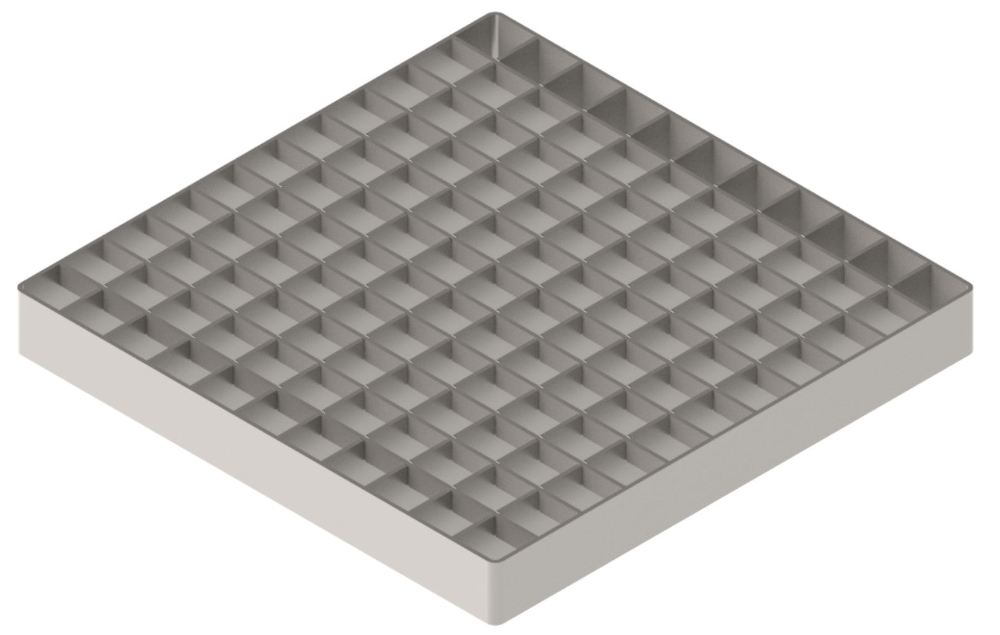 Ruszt komórkowy 266×266 mm Euro 80 ze stali nierdzewnej kl. L15