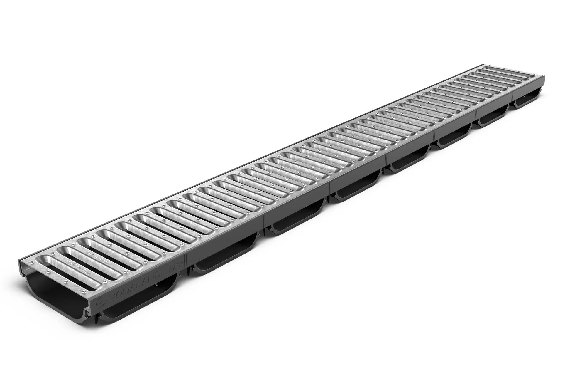 Odwodnienie liniowe plastikowe VODALAND EASY LOW DN100 H40 ruszt ocynkowany A15