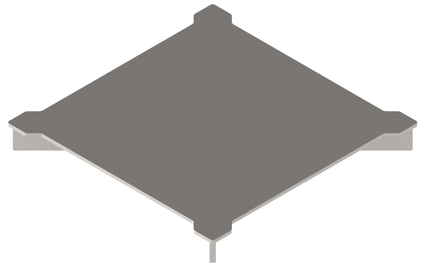 Ruszt płytowy Euro 80 216×216 mm stal nierdzewna R50