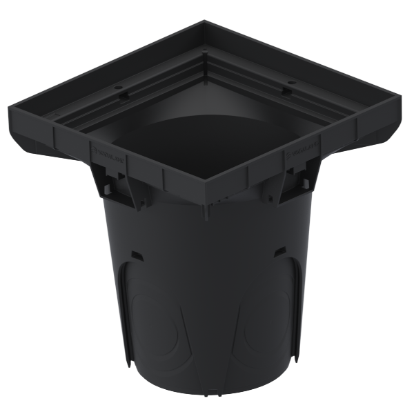 Studzienka odpłwywowa plastikowa NEO 300x300 czarna