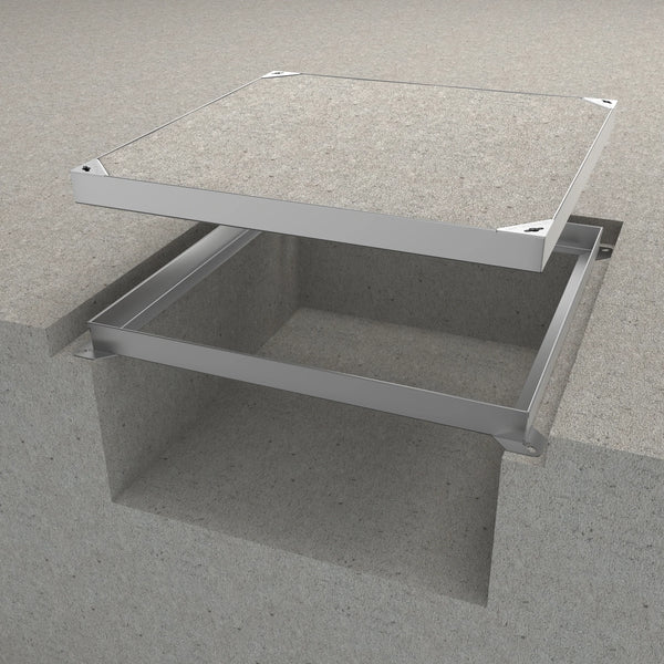 Właz technologiczny wypełnialny VODALAND Pro UNIFIL 600×600 H80 ze stali ocynkowanej, kl. B125