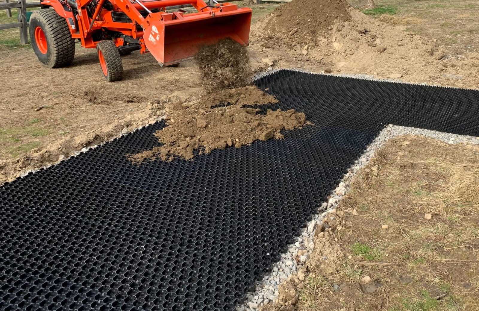 Krata Trawnikowa Hexpave Grid Czarna